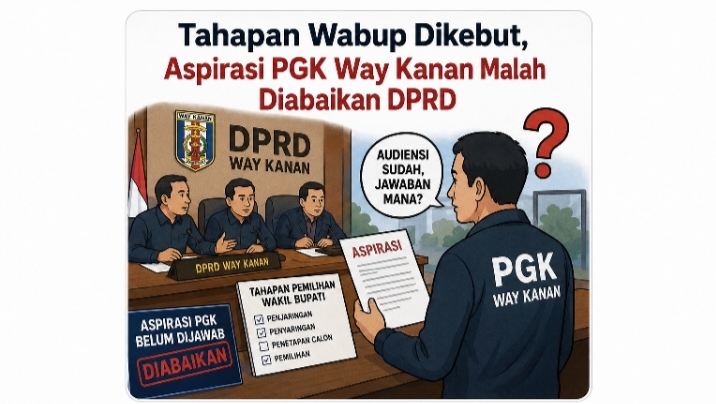 Tahapan Pemilihan Wabup Dikebut, PGK Way Kanan Pertanyakan Respons DPRD
