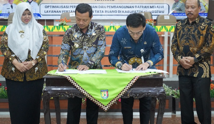 Pemkab & Kantah Pringsewu Jalin Kerjasama Penguatan Sinergi Pelayanan Pertanahan & Tata Ruang