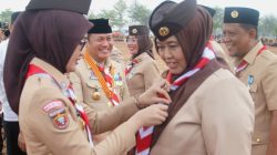 Hari Pramuka Ke-65, Wabup Pringsewu Raih Penghargaan