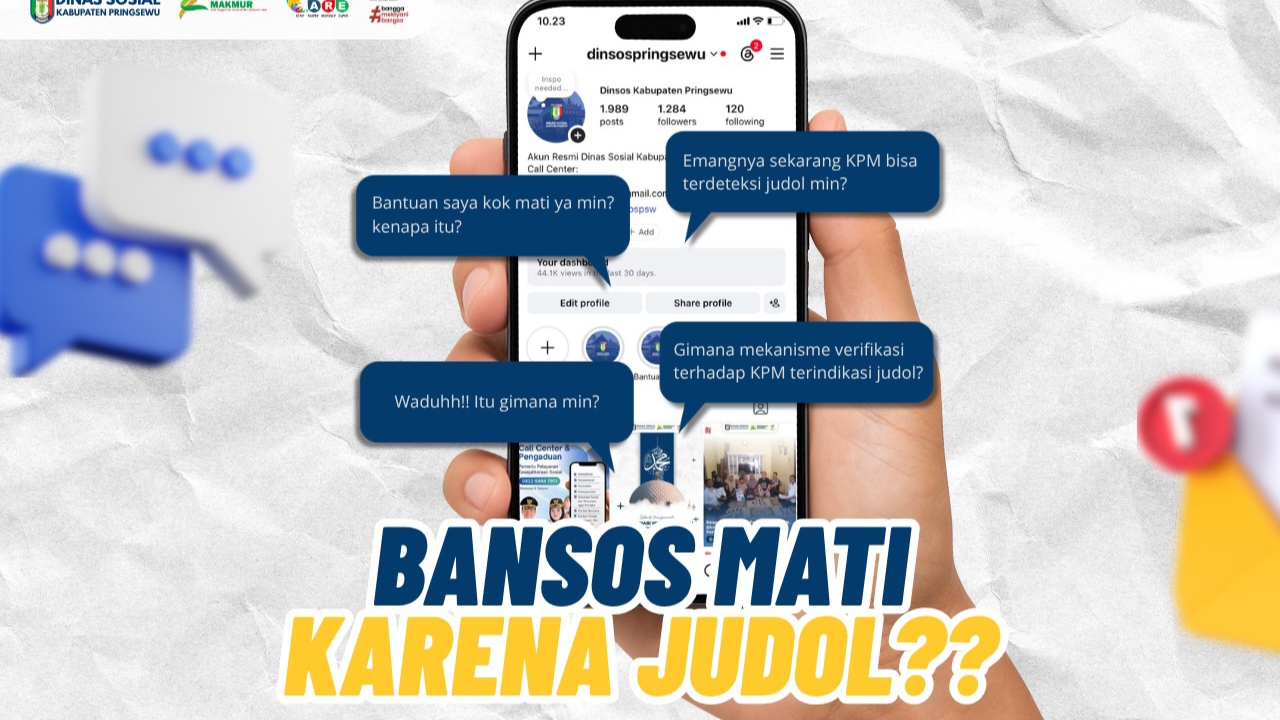 Stop Judol, Bansos Warga Pringsewu Terindikasi Judi Online, Dinsos Buka Mekanisme Verifikasi dan Klarifikasi