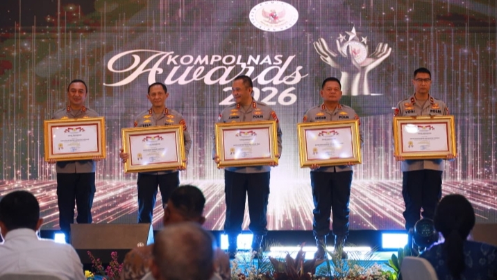 Polda Lampung Raih Penghargaan 5 Besar Terbaik Tingkat Polda dalam Kompolnas Awards 2026