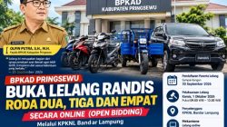 Jadwal Lelang dan Caranya: BPKAD Pringsewu Buka Lelang Randis Roda Dua, Tiga dan Empat Secara Online