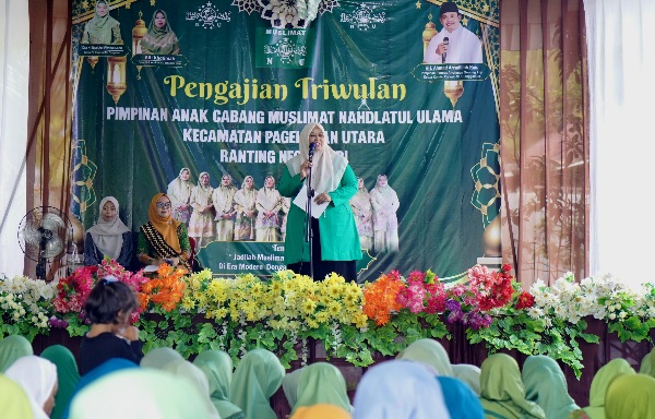 Wabup Pringsewu Kembali Hadir Di Pengajian Triwulan Muslimat NU Ranting Neglasari