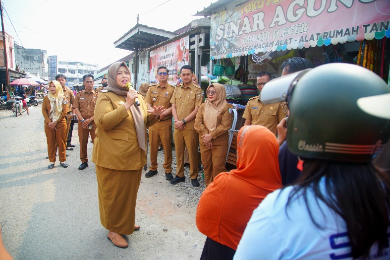 Upaya Kendalikan Laju Inflasi, Pemkab Lakukan Penetrasi Di Pasar Induk Pringsewu