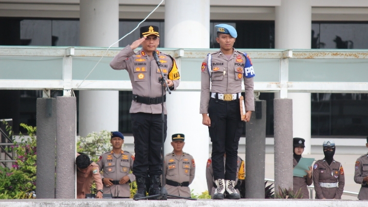 211 Personel Dikerahkan Amankan Pilperatin di Pesisir Barat, Kapolres Pimpin Langsung Apel Serpas